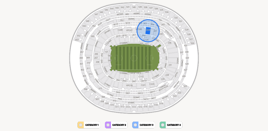 SoFi Stadium Seating Chart