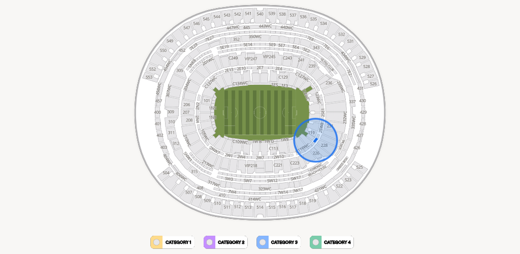 SoFi Stadium Seating Chart