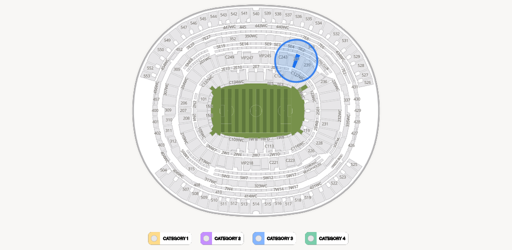 SoFi Stadium Seating Chart