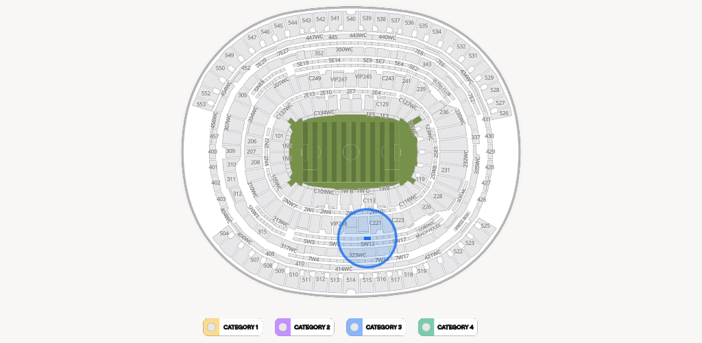 SoFi Stadium Seating Chart