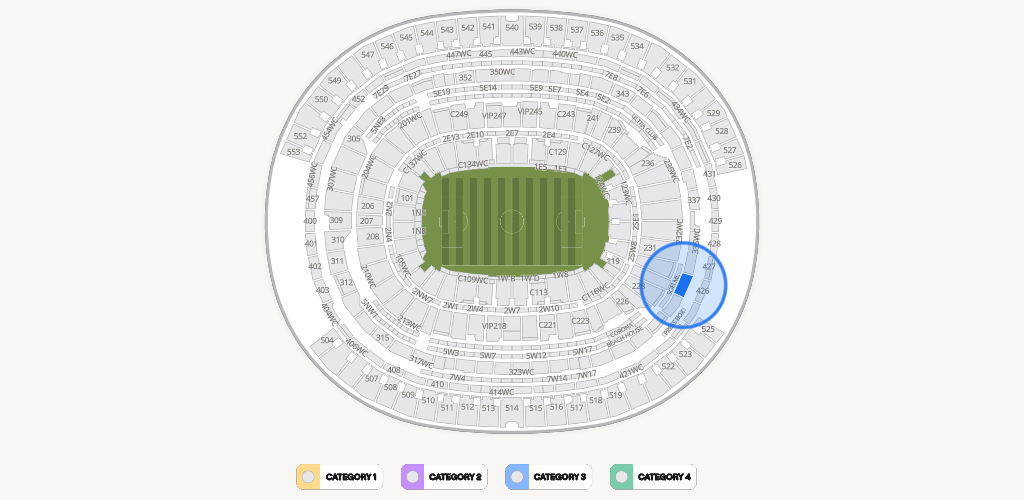 SoFi Stadium Seating Chart