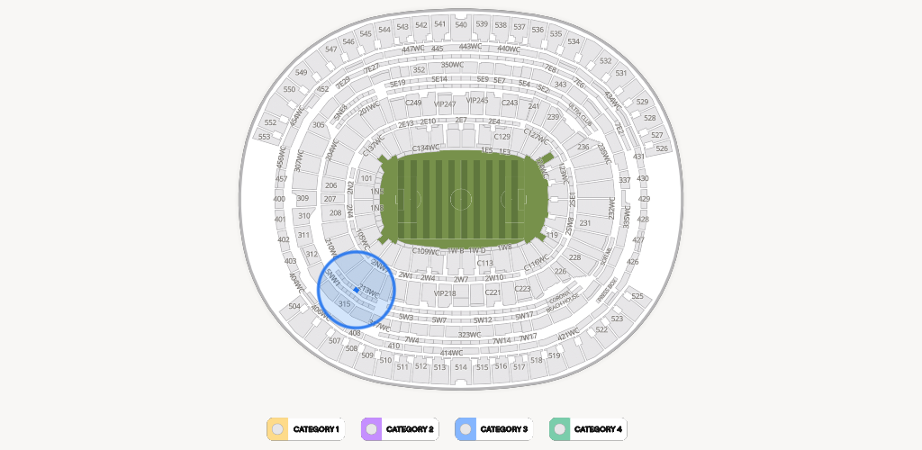 SoFi Stadium Seating Chart