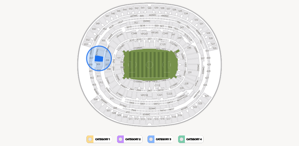 SoFi Stadium Seating Chart