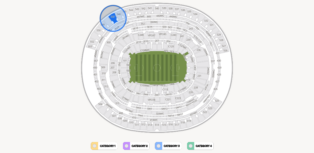SoFi Stadium Seating Chart