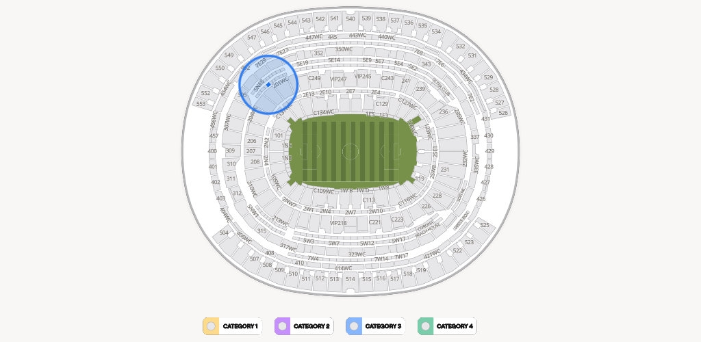 SoFi Stadium Seating Chart
