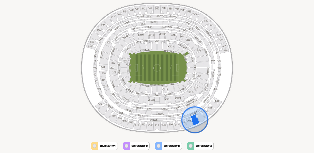 SoFi Stadium Seating Chart