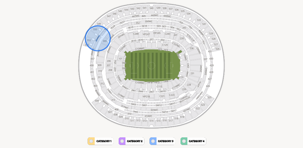 SoFi Stadium Seating Chart