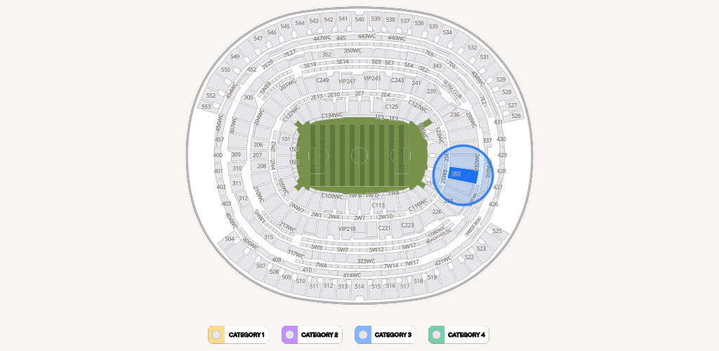 SoFi Stadium Seating Chart