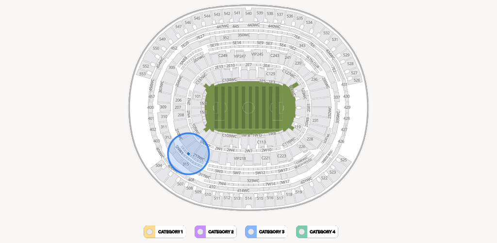 SoFi Stadium Seating Chart