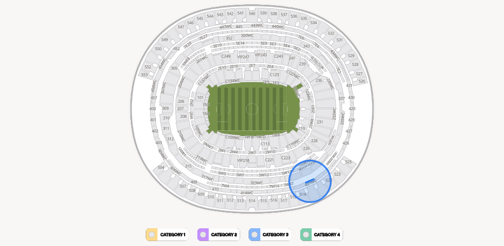 SoFi Stadium Seating Chart