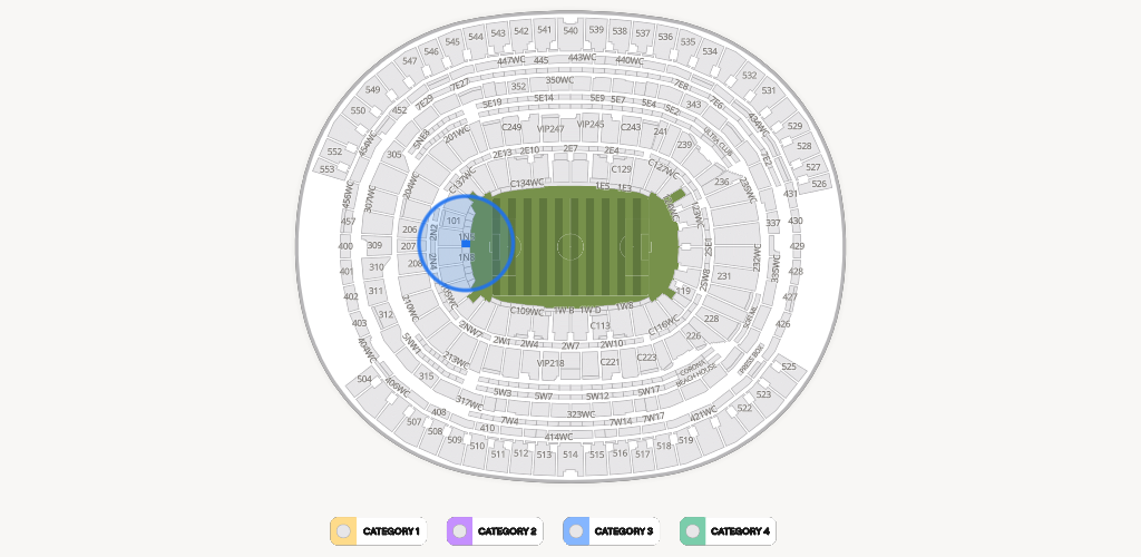 SoFi Stadium Seating Chart