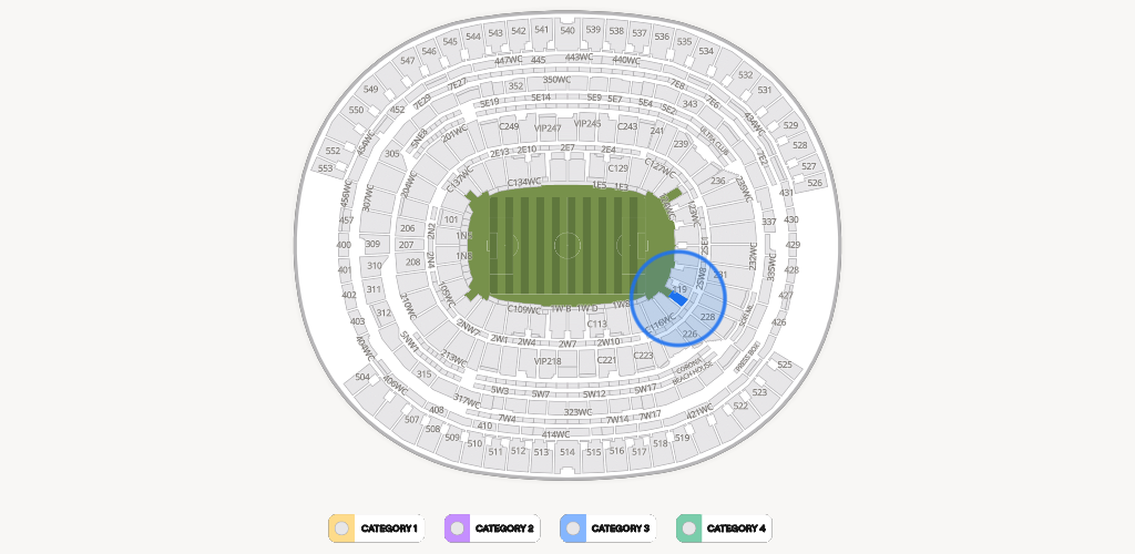 SoFi Stadium Seating Chart