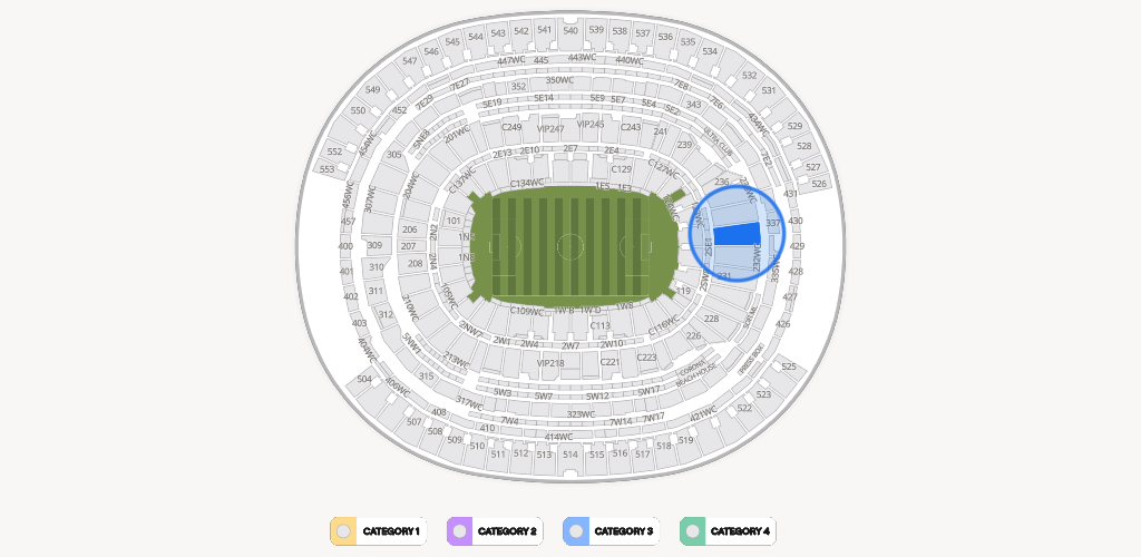 SoFi Stadium Seating Chart