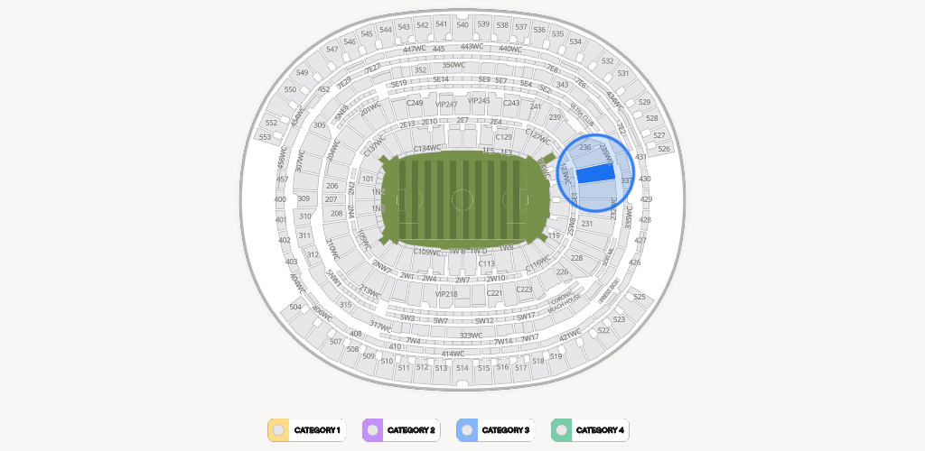 SoFi Stadium Seating Chart