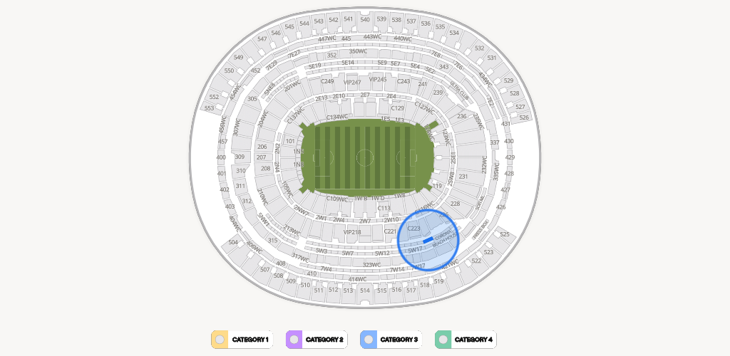 SoFi Stadium Seating Chart