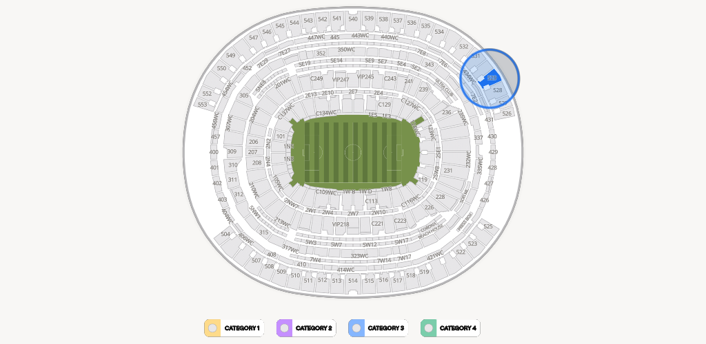 SoFi Stadium Seating Chart