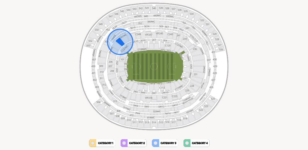 SoFi Stadium Seating Chart