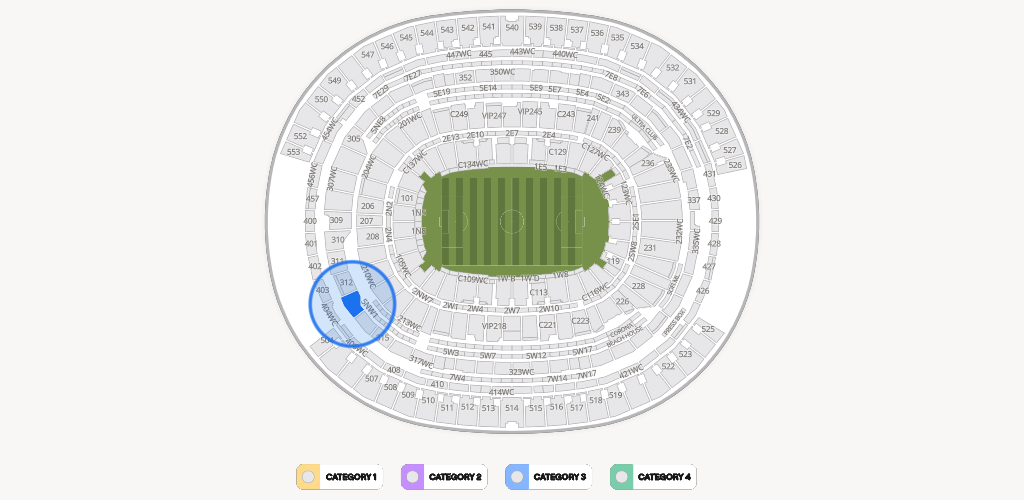 SoFi Stadium Seating Chart