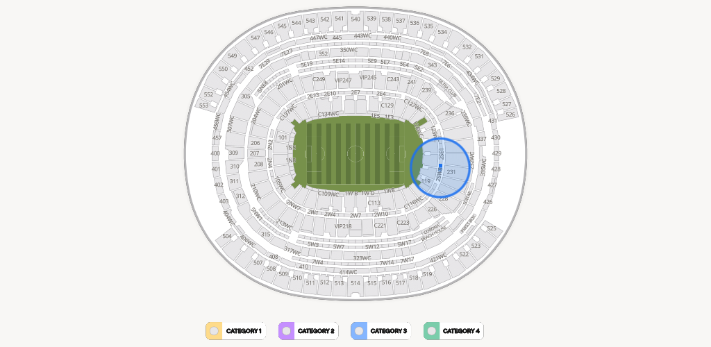 SoFi Stadium Seating Chart