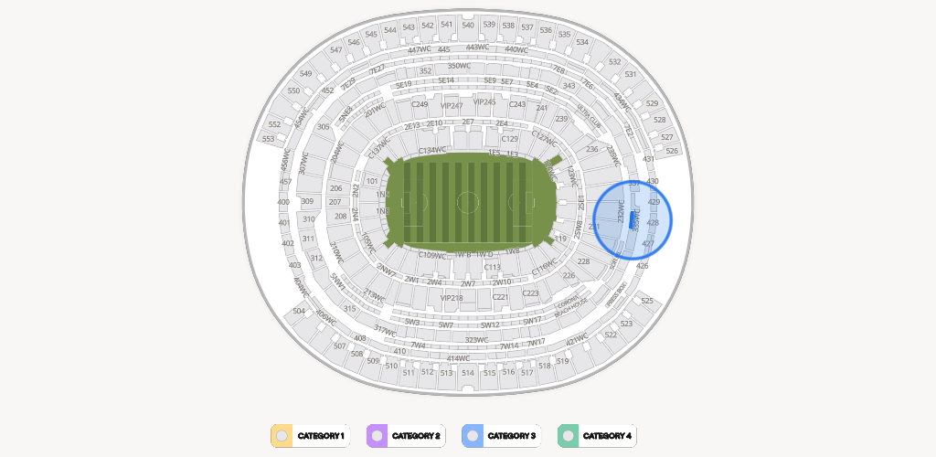 SoFi Stadium Seating Chart