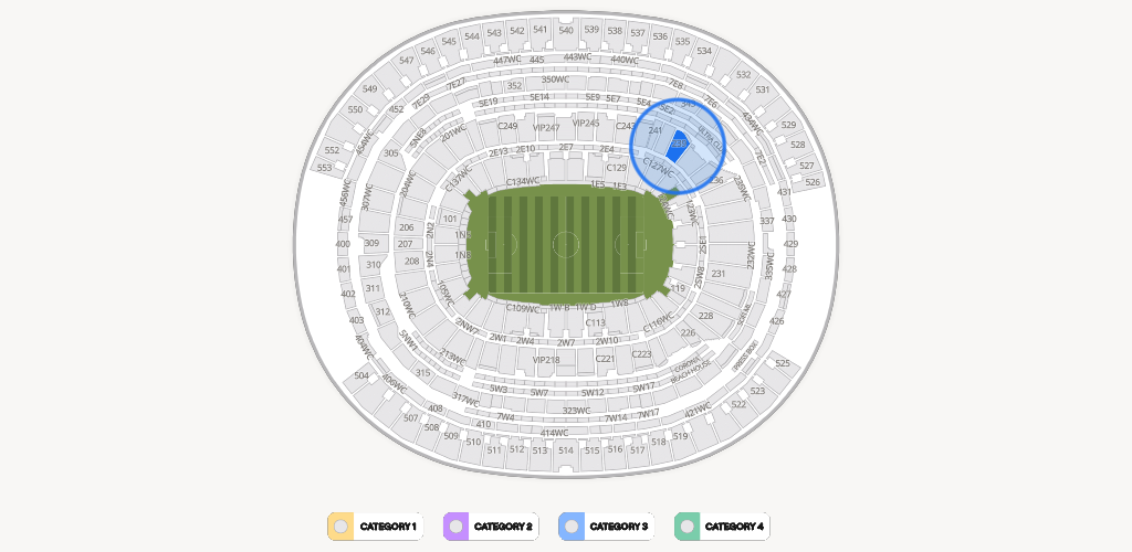SoFi Stadium Seating Chart