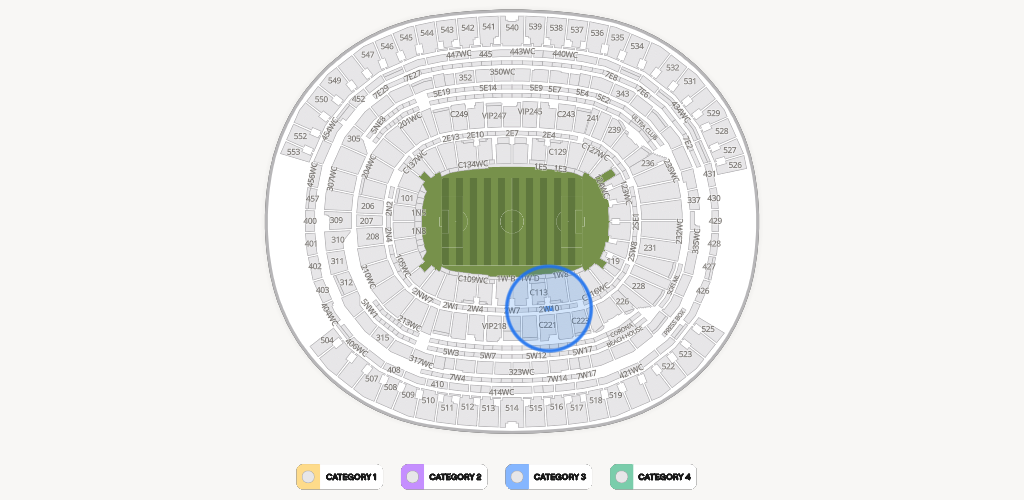 SoFi Stadium Seating Chart