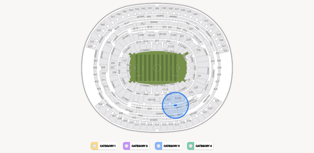 SoFi Stadium Seating Chart