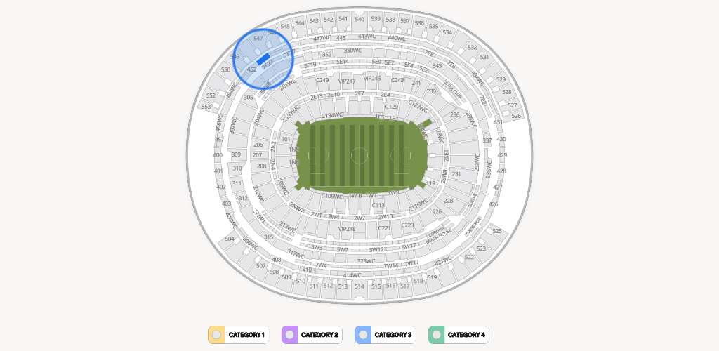 SoFi Stadium Seating Chart