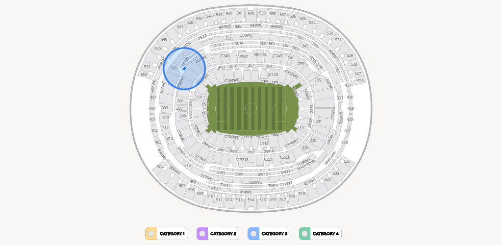 SoFi Stadium Seating Chart