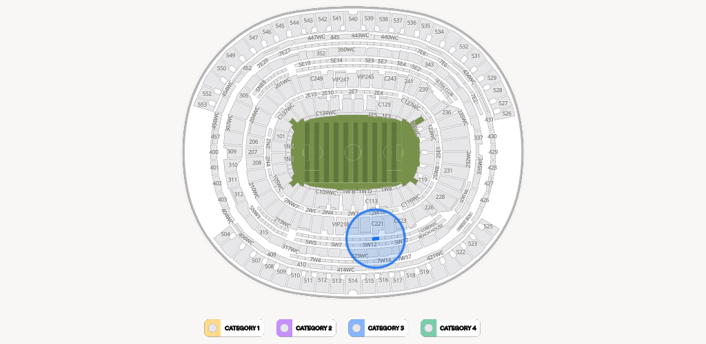SoFi Stadium Seating Chart