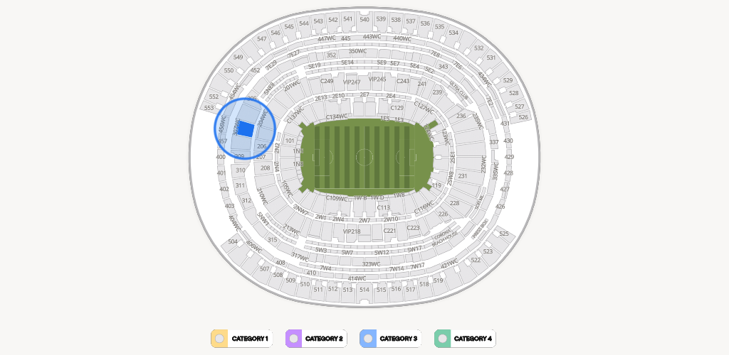 SoFi Stadium Seating Chart