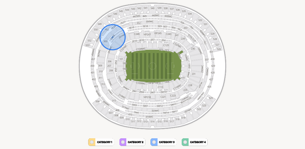 SoFi Stadium Seating Chart