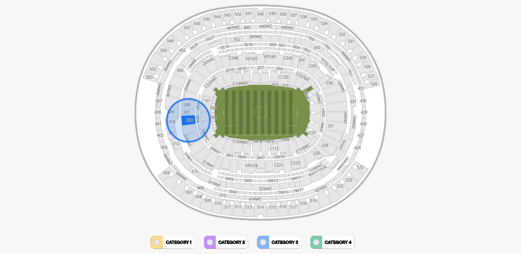 SoFi Stadium Seating Chart