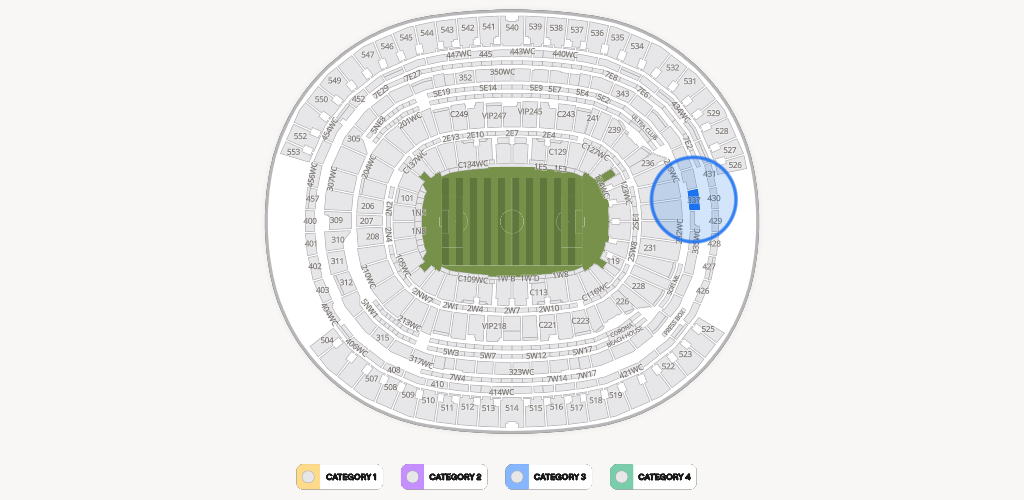 SoFi Stadium Seating Chart