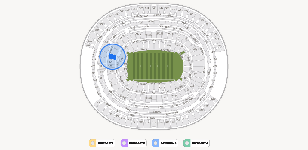 SoFi Stadium Seating Chart