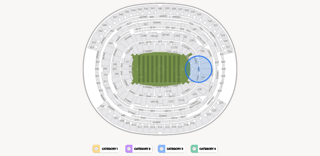 SoFi Stadium Seating Chart