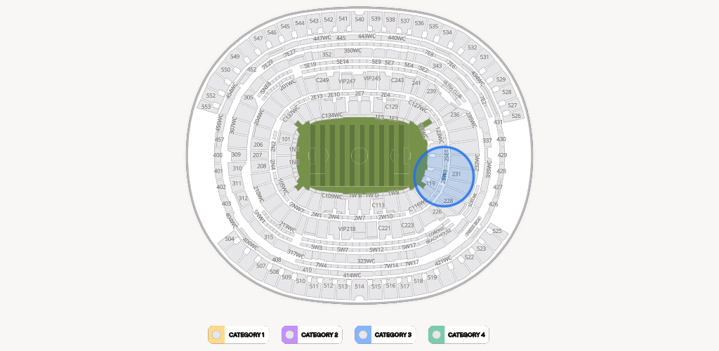 SoFi Stadium Seating Chart