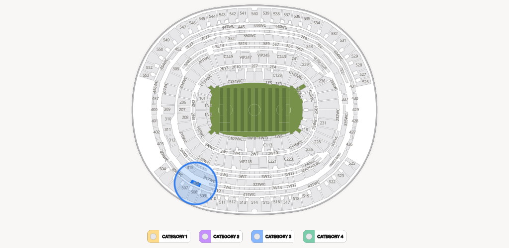 SoFi Stadium Seating Chart