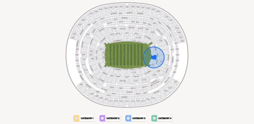 SoFi Stadium Seating Chart