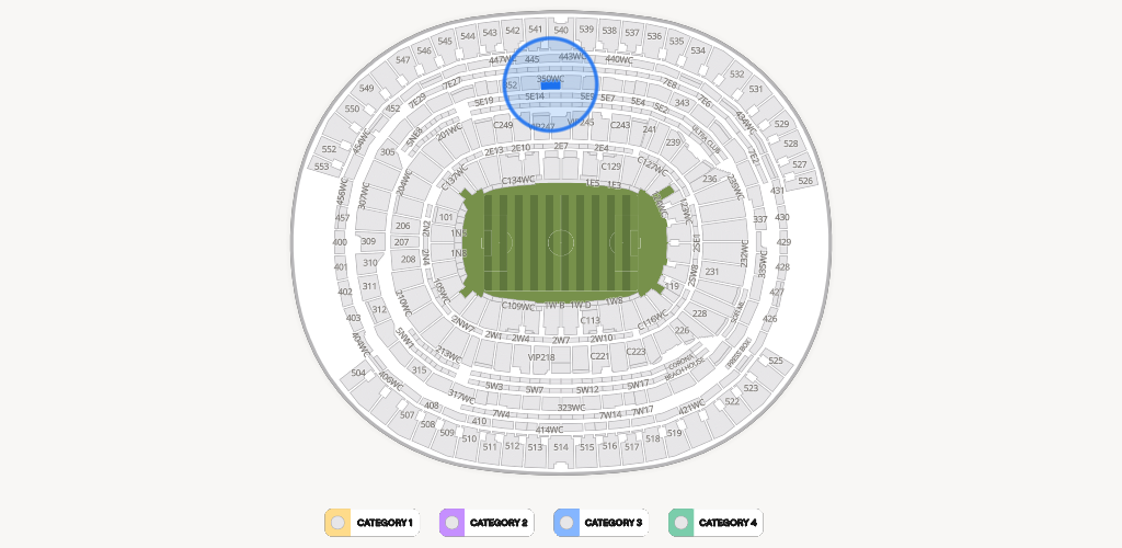 SoFi Stadium Seating Chart
