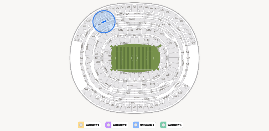 SoFi Stadium Seating Chart