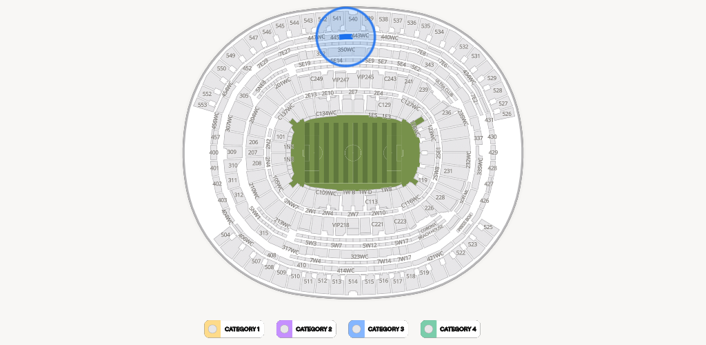 SoFi Stadium Seating Chart