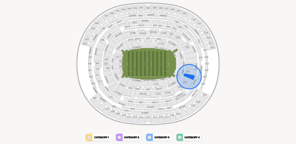 SoFi Stadium Seating Chart