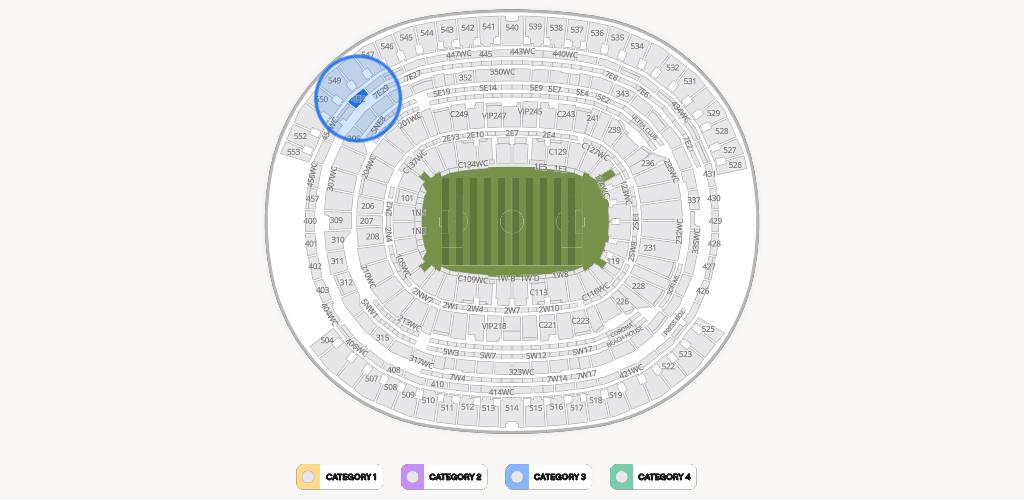 SoFi Stadium Seating Chart