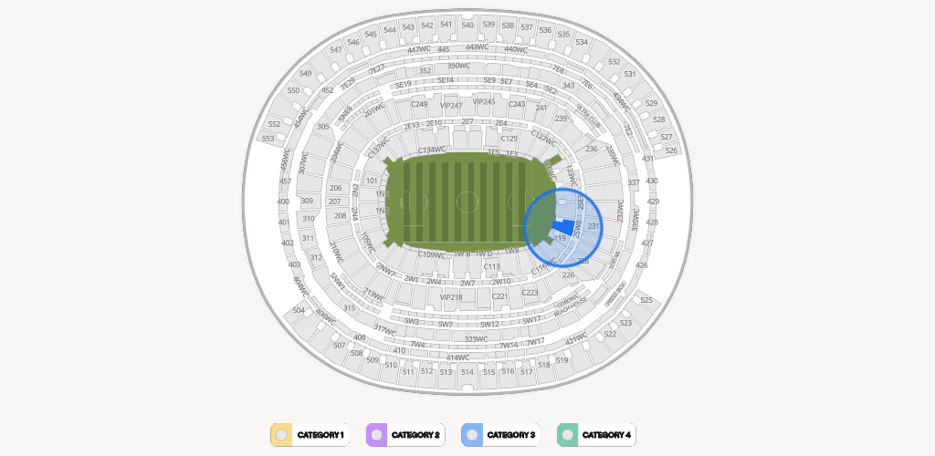 SoFi Stadium Seating Chart