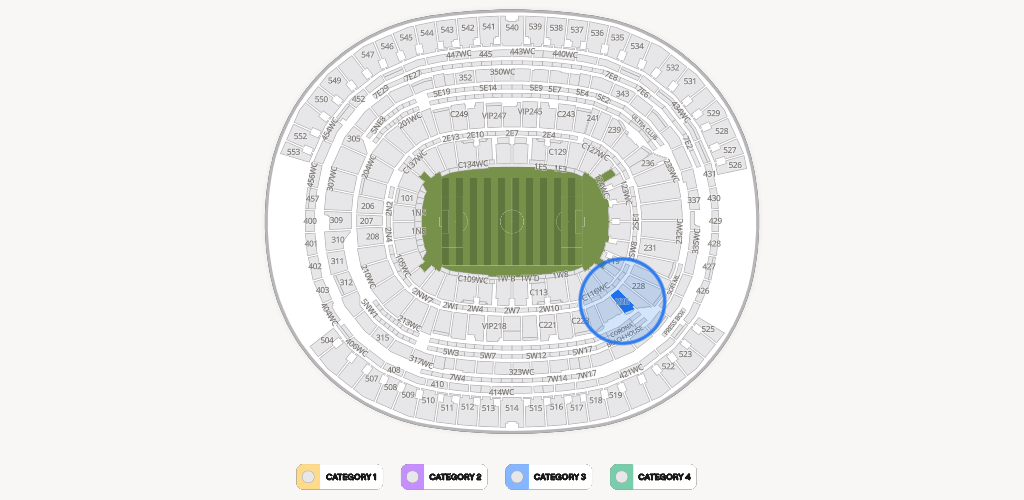 SoFi Stadium Seating Chart