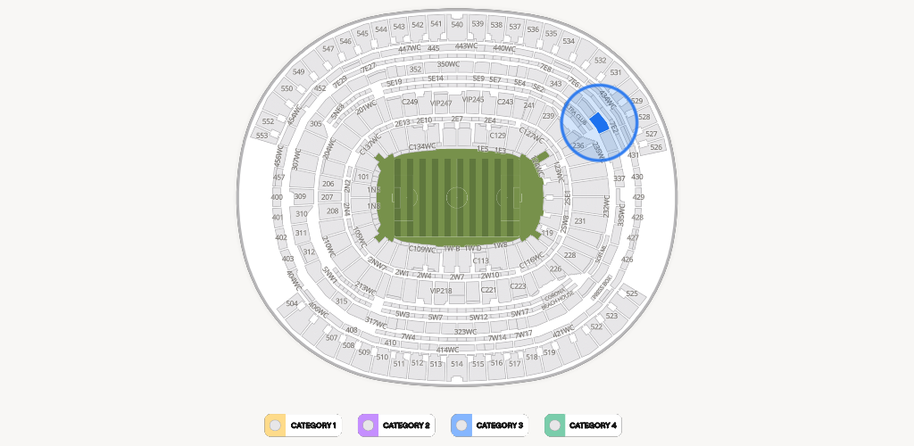 SoFi Stadium Seating Chart