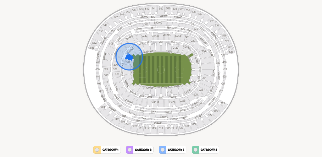 SoFi Stadium Seating Chart