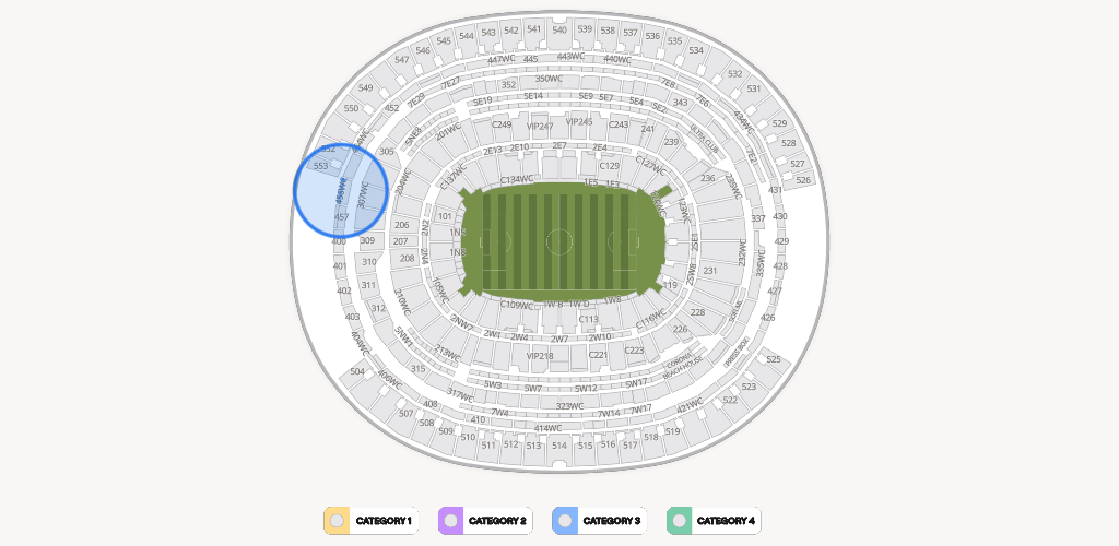 SoFi Stadium Seating Chart