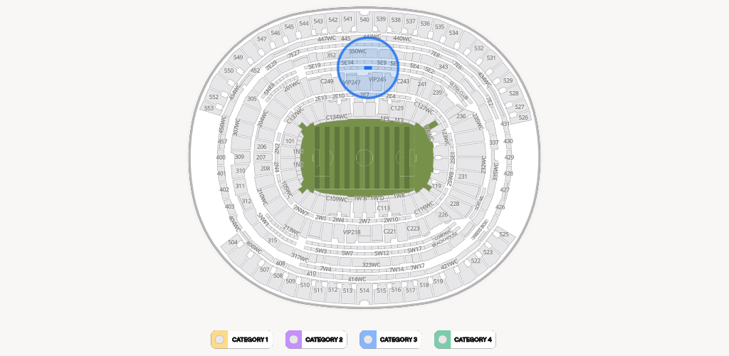 SoFi Stadium Seating Chart